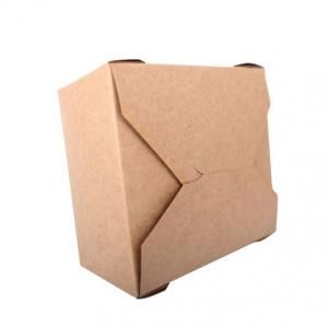 1500ml Kraft Paper Take Away Square Box Food & Catering Packaging FTF1030