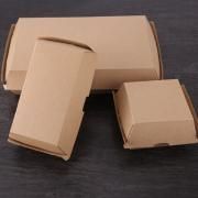 10.4x10.6x9.5cm Kraft Paper Burger or Sandwiches Box Food & Catering Packaging FTF1037-FTF1044-1