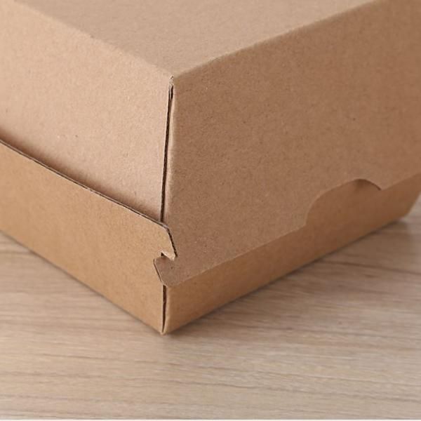 10.4x10.6x9.5cm Kraft Paper Burger or Sandwiches Box Food & Catering Packaging FTF1037-FTF1044-2