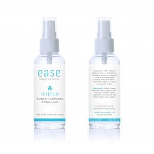 EASE 50ml Shield Disinfectant and Protectant Spray Personal Care Products AxxelEaseProducts_60ml_WhiteBaseShield