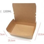 1200ml Kraft Paper Salad Box Food & Catering Packaging 1200ml