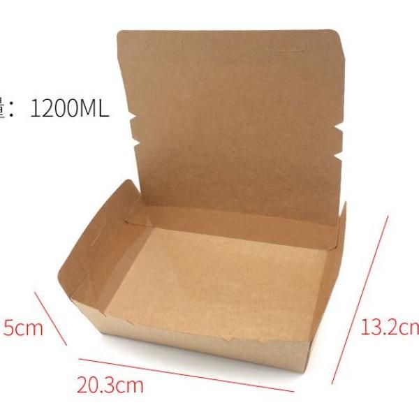 1200ml Kraft Paper Salad Box Food & Catering Packaging 1200ml