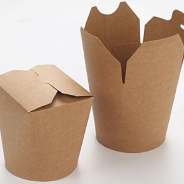 460ml Kraft Paper Take Away Round Box Food & Catering Packaging FTF1023-2