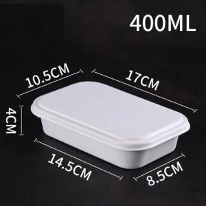 400ml Paper Pulp Lunch Box Food & Catering Packaging FTF1056