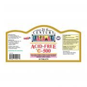 21st Century 50's Acid Free Vitamin C 500mg Food and Drink Supplies 1.LABEL-AcidfreeC500mg50sSHS1000