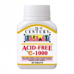 21st Century 30's Acid-Free Vitamin C 1000mg Food and Drink Supplies 2.BOTTLE-AcidFreeC1000mg30sSHS1001