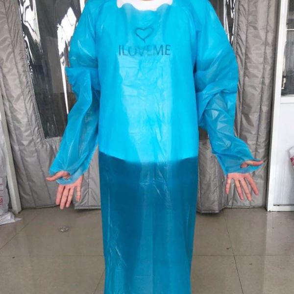 PE Isolation Gown Personal Care Products Personal Protective Equipment (PPE) KHO108