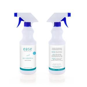 EASE 500ml Eucalyptus Spray Sanitizer With AEM Personal Care Products Back To Work Personal Protective Equipment (PPE) KHO1112Axxel_EaseSanitizer500mlSprayBottleEucalyptusWithShieldIcon