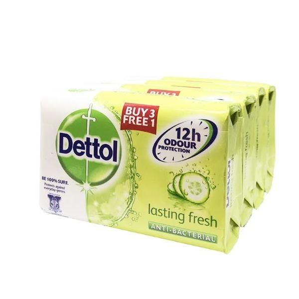 Dettol Body Soap Lasting 3+1 Personal Care Products kbo1019