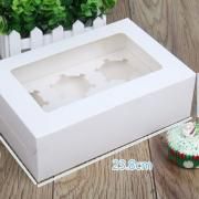 6pcs Cupcakes Box with Window Food & Catering Packaging FOF1008