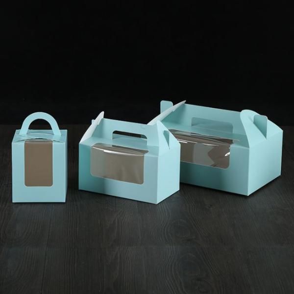 Single Muffin/Cupcakes Box with Handle & Window Food & Catering Packaging Capture