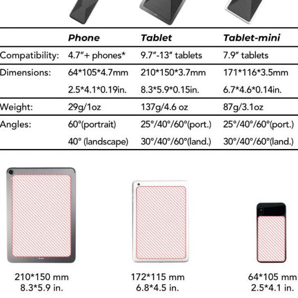 MOFT X Phone Stand Electronics & Technology Computer & Mobile Accessories MOFT Phone & Tablet Stand Product Specs