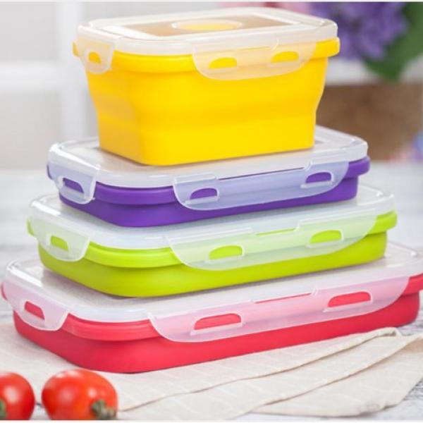 Collapsible Lunch Box 540ml Household Products Kitchenwares Eco Friendly HKL1017-2