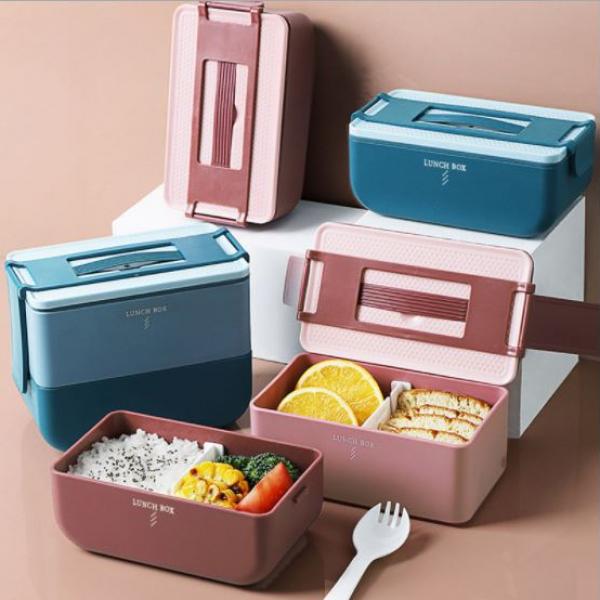 Gusto Double Decker Microwaveable Lunch Box Household Products Kitchenwares Eco Friendly 2