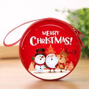 Christmas Coin Pouch Round 12 Recreation Small Pouch Festive Products TSP1108