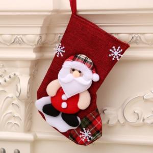Christmas Socks Santa Claus Recreation Small Pouch Festive Products RGO1007