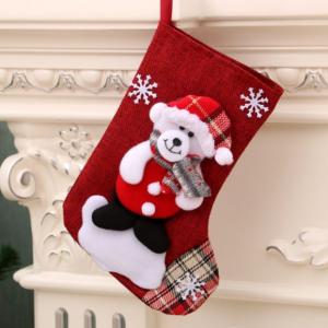 Christmas Socks Bear Recreation Small Pouch Festive Products RGO1010