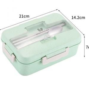 Fab Wheatstraw Lunch Box with Cutlery Set Household Products Kitchenwares Eco Friendly Clipboard12