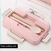 Fab Wheatstraw Lunch Box with Cutlery Set Household Products Kitchenwares Eco Friendly Clipboard8