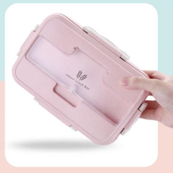 Fab Wheatstraw Lunch Box with Cutlery Set Household Products Kitchenwares Eco Friendly Clipboard11