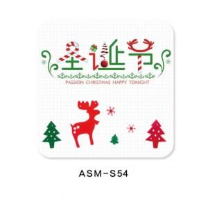 Christmas Design 4 Diatomite Cup Coaster Household Products Festive Products HDO1007