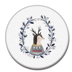 Reindeer Design Diatomite Cup Coaster Household Products Festive Products HDO1010