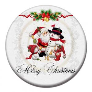 Snowman Design Diatomite Cup Coaster Household Products Festive Products HDO1014