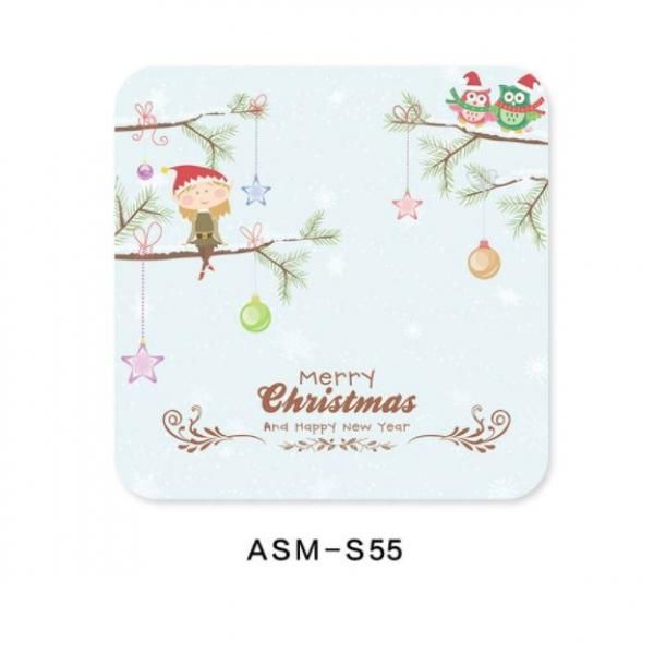 Christmas Design 5 Diatomite Cup Coaster Household Products Festive Products HDO1008