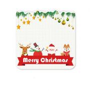 Christmas Design 2 Diatomite Cup Coaster Household Products Festive Products HDO1005