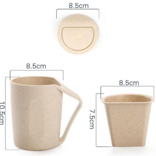 Wheatstraw Cup with Tea FIlter Household Products Eco Friendly Capture