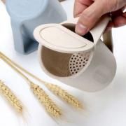 Wheatstraw Cup with Tea FIlter Household Products Eco Friendly cc