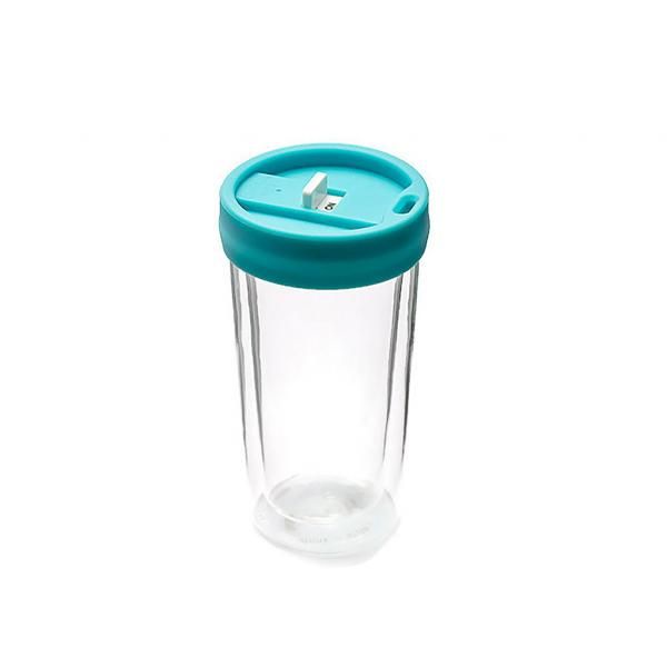 Double Wall Glass Tumbler Household Products Drinkwares Best Deals CLEARANCE SALE NATIONAL DAY HDT1004-BLUHD