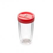 Double Wall Glass Tumbler Household Products Drinkwares Best Deals CLEARANCE SALE NATIONAL DAY HDT1004-REDHD