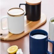 Ceramic Mug with Wooden Lid Household Products Drinkwares New Arrivals HDC1070-02