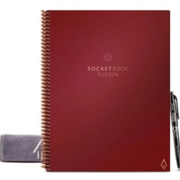 Rocketbook Fusion - Lettersize (Maroon) Office Supplies New Arrivals Notebooks ZNO1049MRN