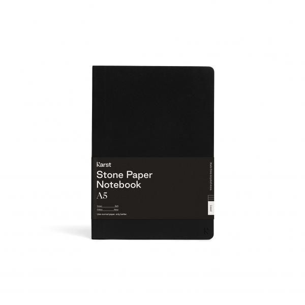 Karst A5 Softcover Notebook  Office Supplies Printing & Packaging Notebooks / Notepads Other Office Supplies New Arrivals Karst-SC-Notebook-Cover-Bellyband-Black-LR