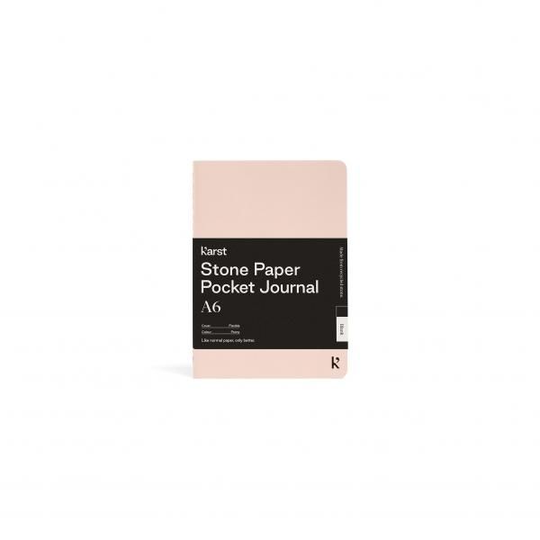 Karst A6 Pocket Journal  Office Supplies New Arrivals Notebooks Karst-A6-Pocket-Journal-Cover-Bellyband-Peony-LR