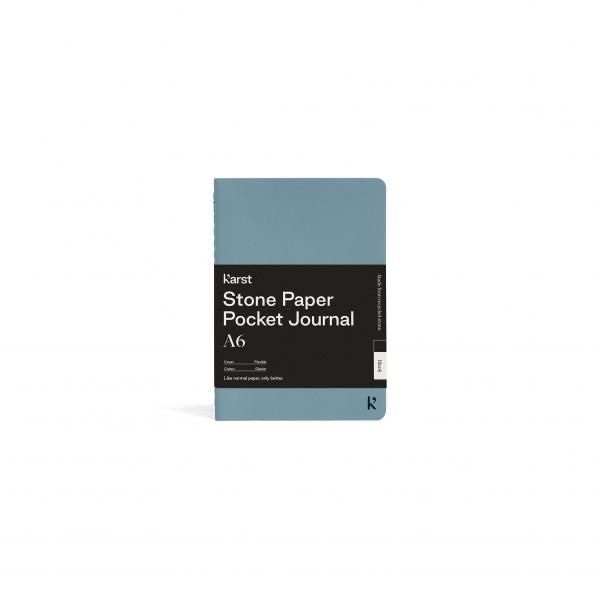 Karst A6 Pocket Journal  Office Supplies New Arrivals Notebooks Karst-A6-Pocket-Journal-Cover-Bellyband-Glacier-LR