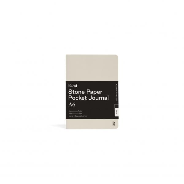 Karst A6 Pocket Journal  Office Supplies New Arrivals Notebooks Karst-A6-Pocket-Journal-Cover-Bellyband-Stone-LR