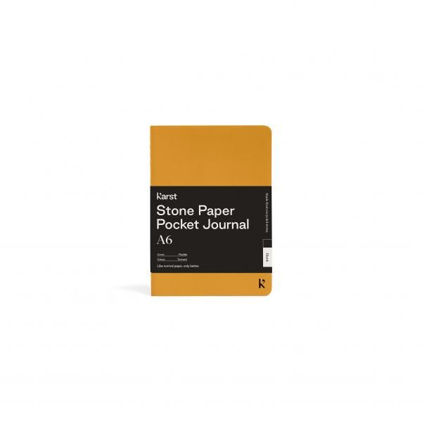Karst A6 Pocket Journal  Office Supplies New Arrivals Notebooks Karst-A6-Pocket-Journal-Cover-Bellyband-Turmeric-LR