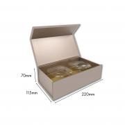 Small Magnetic Mooncake Box Festive Products Food & Catering Packaging Others Food Packaging Silver-2pcsCollapsibleBox