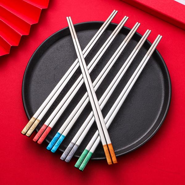 Stainless Stell Chopstick Set Household Products Kitchenwares New Arrivals Festive Products Cutlery O1CN01JsoH8g25ju7WZ16NB_2924897563-0-cib