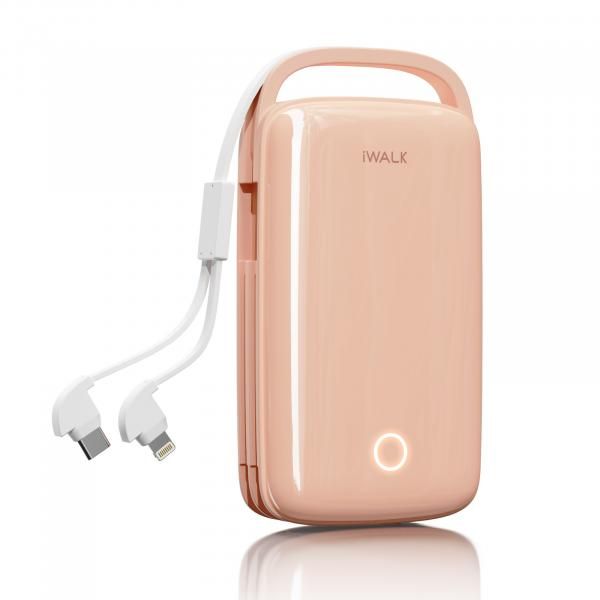 iWALK Jumbo 20000mAh (PD18W & QC3.0 ports, Type C & Lightning Cable) Electronics & Technology Computer & Mobile Accessories New Arrivals UBJ20000Pink2