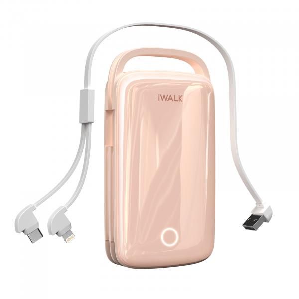 iWALK Jumbo 20000mAh (PD18W & QC3.0 ports, Type C & Lightning Cable) Electronics & Technology Computer & Mobile Accessories New Arrivals UBJ20000Pink4