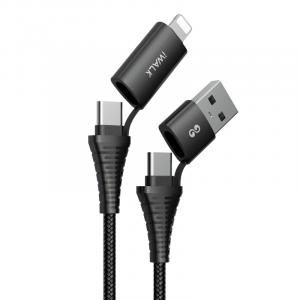 iWALK 4-in-1 Charge & Sync Cable - BK (60W PD & QC3.0) Electronics & Technology Computer & Mobile Accessories New Arrivals 3