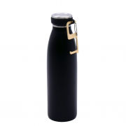 500ml Double Wall Vacuum Bottle With No Contact Carabiner Tool Household Products Drinkwares New Arrivals 500ml-Double-Wall-Vacuum-Bottle-With-No-Contact-Carabiner-Tool-BLACK-1-DD1029BLK