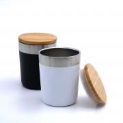 300ml Vacuum Coffee Tumbler With Bamboo Lid  Household Products Drinkwares New Arrivals 300ml-Vacuum-Coffee-Tumbler-With-Bamboo-Lid-1-DD1031