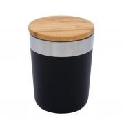 300ml Vacuum Coffee Tumbler With Bamboo Lid  Household Products Drinkwares New Arrivals 300ml-Vacuum-Coffee-Tumbler-With-Bamboo-Lid-BLACK-1-DD1031BLK