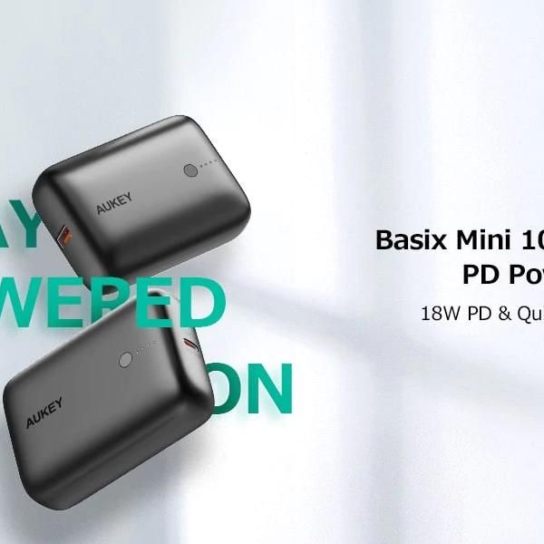  Aukey PB-N83S Basix Mini 20W 10000mAh Ultra-Compact Power Bank with PD & QC3.0 Electronics & Technology Computer & Mobile Accessories New Arrivals 1-4