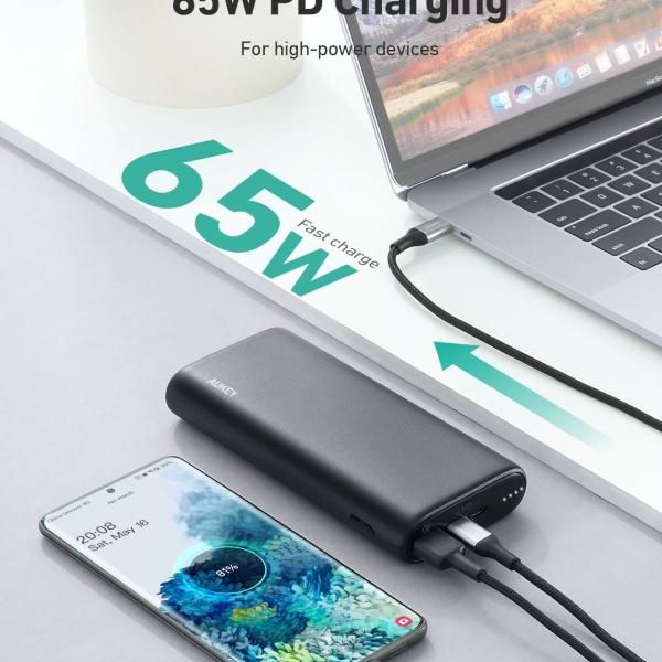  Aukey PB-Y37 20,000mAh 65W PD Powerbank Fast Charge Electronics & Technology Computer & Mobile Accessories New Arrivals 3-2